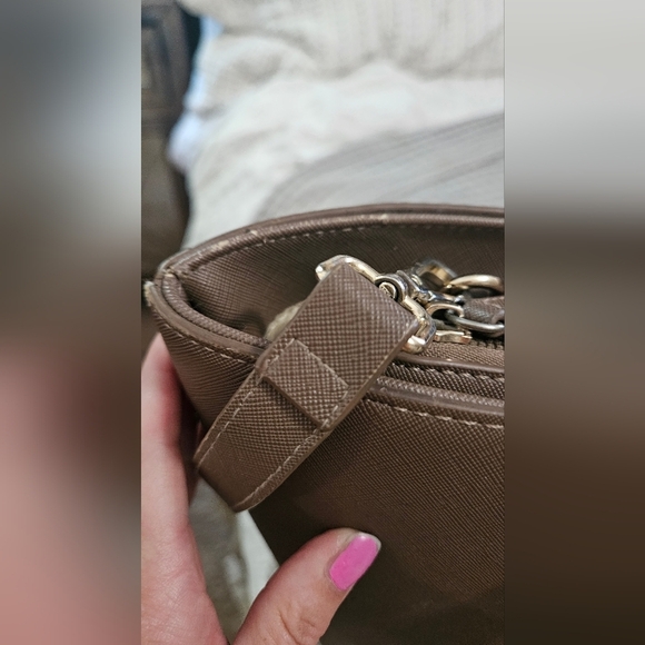 KATE SPADE Cedar Creek Collection Leather Large Tote In Lightbrown/mauve. - Picture 11 of 16